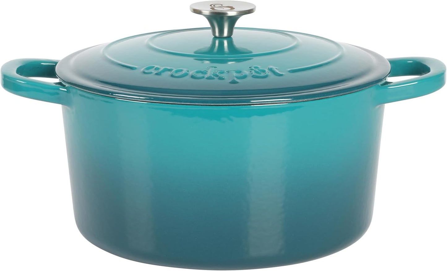 3 Quart Enameled Cast Iron Dutch Oven – Aqua - Curated Catalog A8