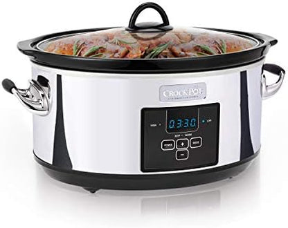 7 Quart Programmable Slow Cooker – Polished Platinum - Curated Catalog J4