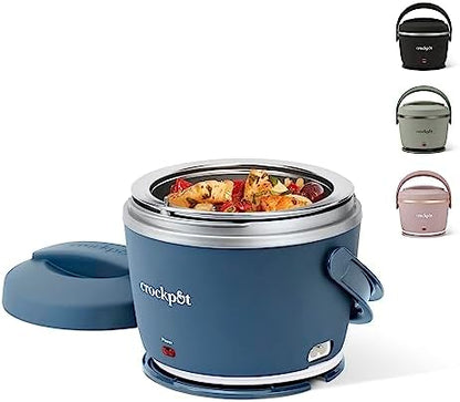 Electric Lunch Box Food Warmer 20oz – Faded Blue - Curated Catalog A5