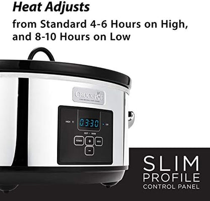 7 Quart Programmable Slow Cooker – Polished Platinum - Curated Catalog J4