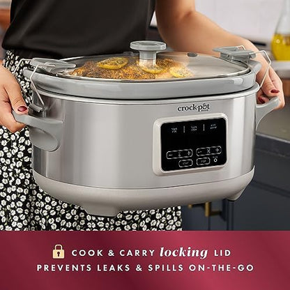 7 Quart Programmable Cook & Carry Slow Cooker - Curated Catalog K9