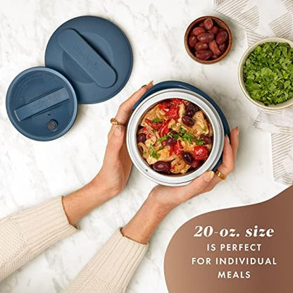 Electric Lunch Box Food Warmer 20oz – Faded Blue - Curated Catalog A5