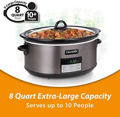 8 Quart Programmable Slow Cooker with Auto Warm - Curated Catalog V7