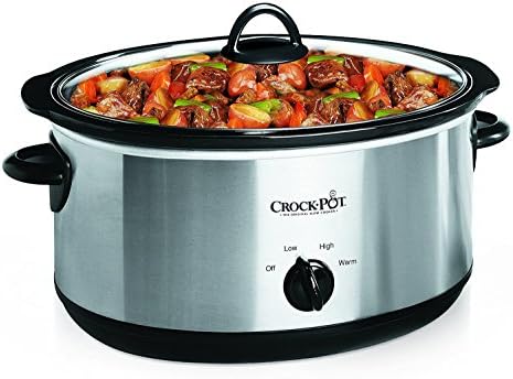 7 Quart Oval Manual Slow Cooker – Stainless Steel - Curated Catalog W6