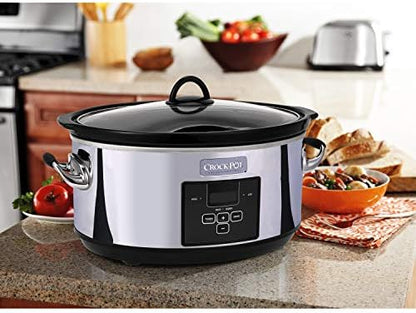 7 Quart Programmable Slow Cooker – Polished Platinum - Curated Catalog J4