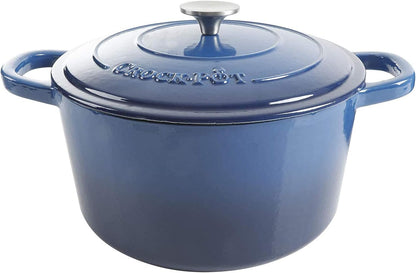 3 Quart Enameled Cast Iron Dutch Oven – Aqua - Curated Catalog A9